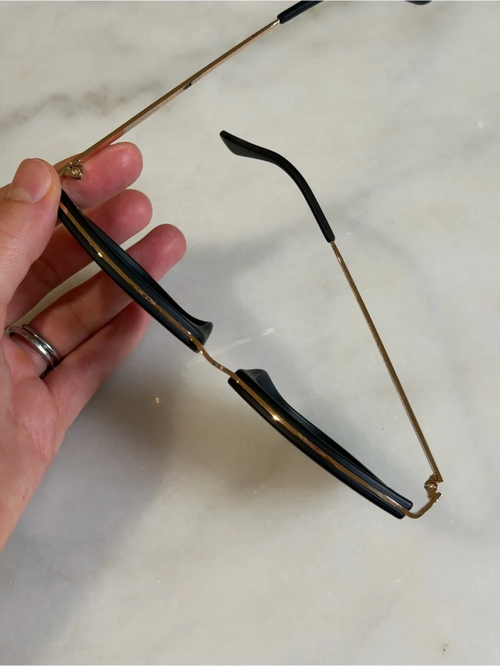Le Specs no smirking matte black-gold Sunglasses
